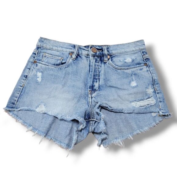 BlankNYC Shorts Size 26 W28"xL2.5" Blank NYC Short Blue Denim Shorts Distressed